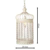 Antique retro decorative wrought iron birdcage chandelier hanging lamp cage pendant light NS-124028w